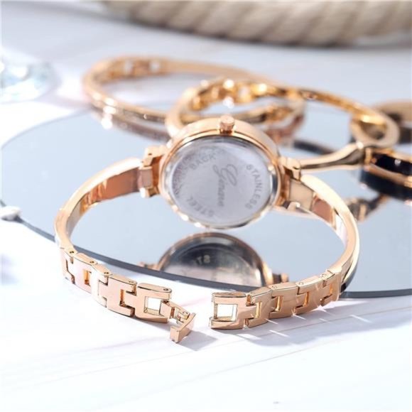 Elegante Watch and Bracelet Set for Women Glitter Crystal Watch and Bangle Set main image 6